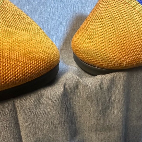 Rothy's Mustard Yellow Flats with Blue Trim - Picture 7 of 7